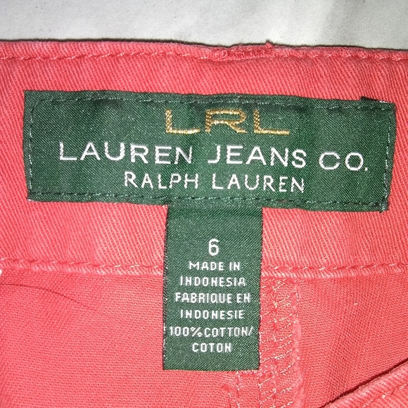 Lauren Ralph Lauren- Red  Capris - Picture 4 of 6